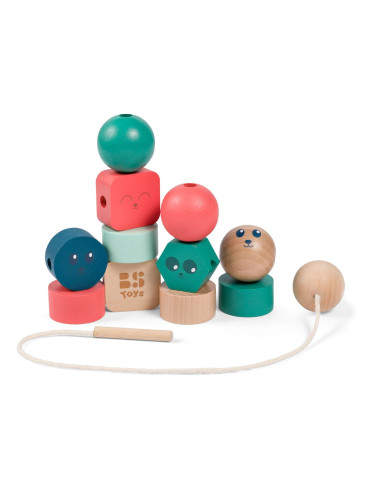 BSGA533,Margele mari de insirat din lemn, Junior Beads