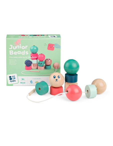 BSGA533,Margele mari de insirat din lemn, Junior Beads