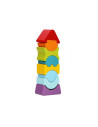 KC-12718,Jucarie din lemn, cubika, set constructii turn flexibil 8 piese