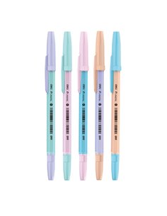 Pix de unica folosinta Deli DLEQ66, 0.7 mm, mina albastra, Pastel