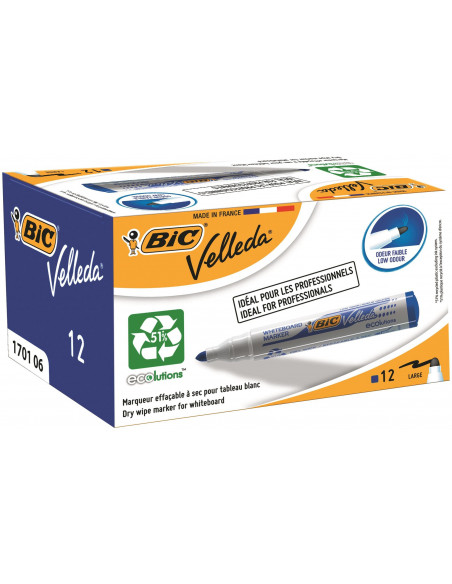 Marker BIC ECO Velleda 1701, albastru,904938