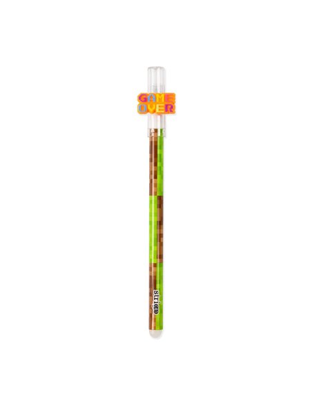 Set 3 pixuri cu cerneala termosensibila Strigo SSC180X3, Motiv games