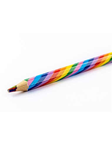 Set 4 creioane curcubeu Strigo SSC499, Multicolor