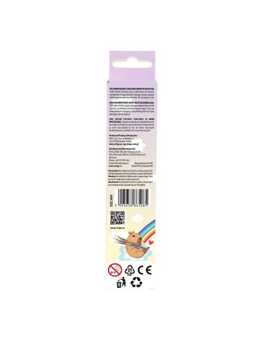 Set 4 creioane curcubeu Strigo SSC499, Multicolor
