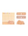 Notes adeziv Strigo SSN045, Motiv Capybara, Peach pastel