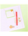 Notes adeziv Strigo SSSN044, Motiv Capybara, Verde pastel