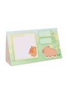 Notes adeziv Strigo SSN046, Motiv Capybara, Galben pastel
