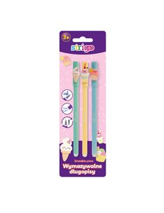 Set 3 pixuri cu cerneala termosensibila Strigo SSC154X3, Motiv icecream
