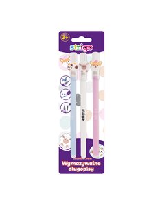 Set 3 pixuri cu cerneala termosensibila Strigo SSC157X3BL, Motiv pets