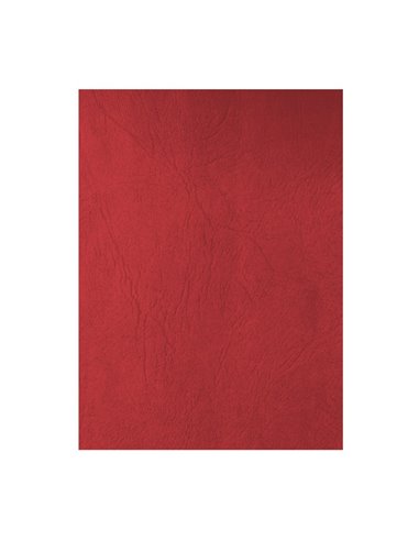 Coperta carton imitatie piele Ecada 41401R, 230 microni, set 100, Rosu