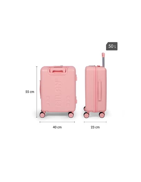 Troler avion Milan 62645P, 55 cm, Roz