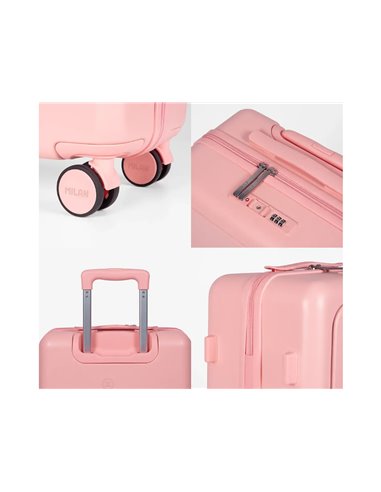Troler avion Milan 62645P, 55 cm, Roz