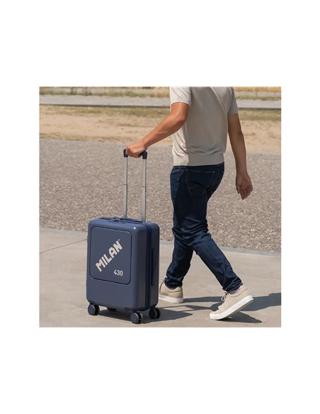 Troler avion Milan 62645B, 55 cm, Albastru