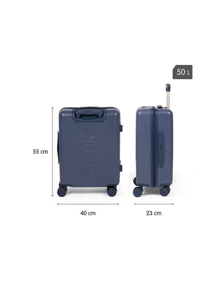 Troler avion Milan 62645B, 55 cm, Albastru