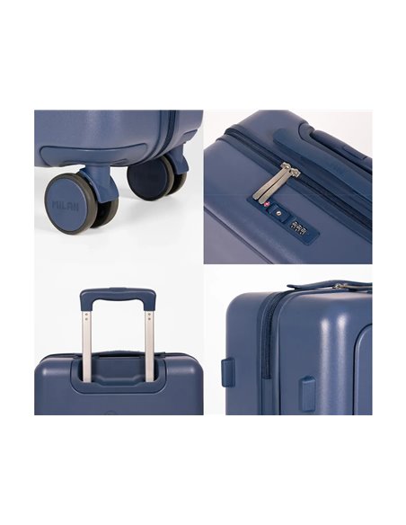 Troler avion Milan 62645B, 55 cm, Albastru