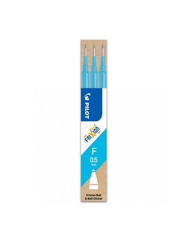 Rezerva roller Pilot Frixion Clicker, 0.5 mm, bleu, 3 bucati/set