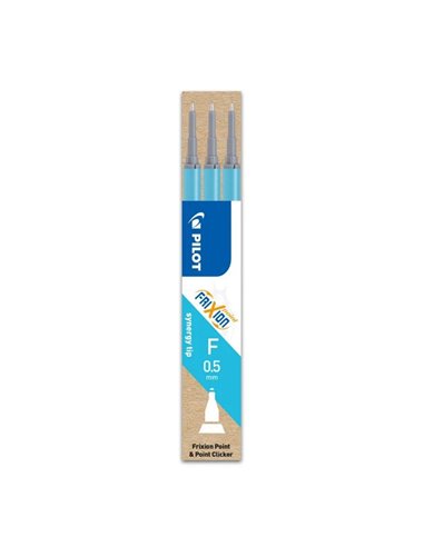 Rezerva roller Pilot Frixion Point, 0.5 mm,  bleu , 3 bucati/set