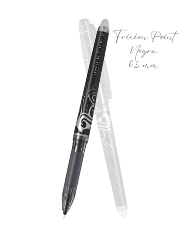 Roller Pilot Frixion Point, 0.5 mm, Negru