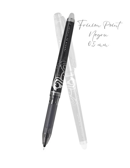 Roller Pilot Frixion Point, 0.5 mm, Negru