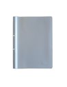 Set 10 dosare plastic PP A4  cu sina si gauri Optima, 120/180 microni, Gri