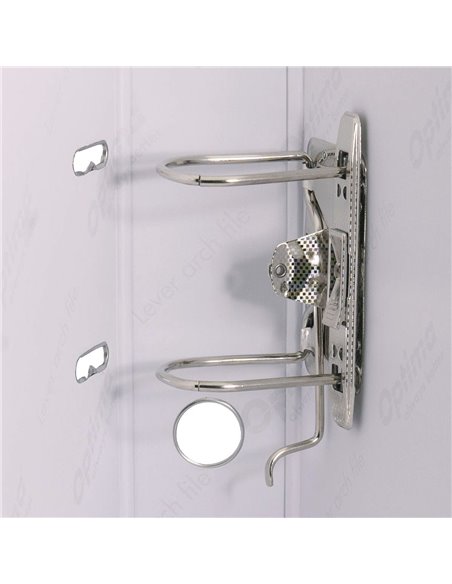 Biblioraft plastifiat A4 Optima Classic, 7.5 cm, Albastru