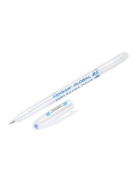 Set 12 pixuri Pensan Global, 0.5 mm, Mina albastra