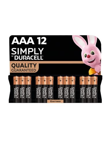 Baterie alcalina Duracell AAA, R3, 12 bucati