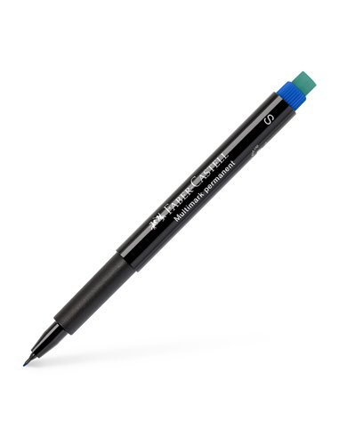 Marker permanent S Multimark Faber-Castell FC152351, Albastru