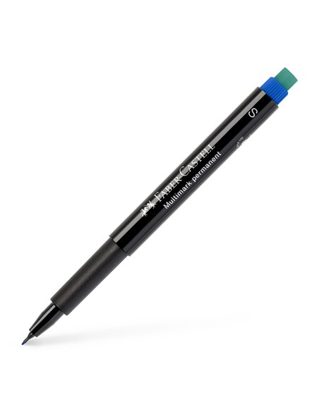 Marker permanent S Multimark Faber-Castell FC152351, Albastru