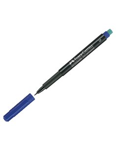 Marker permanent S Multimark Faber-Castell FC152351, Albastru 2