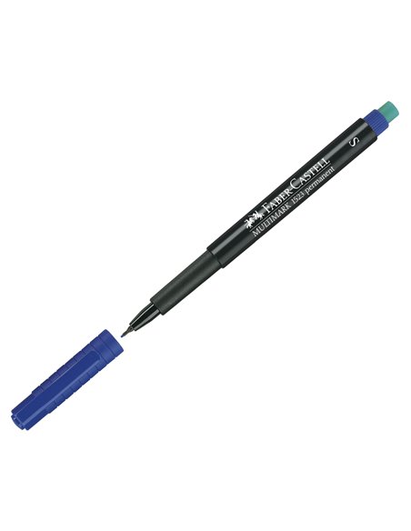 Marker permanent S Multimark Faber-Castell FC152351, Albastru