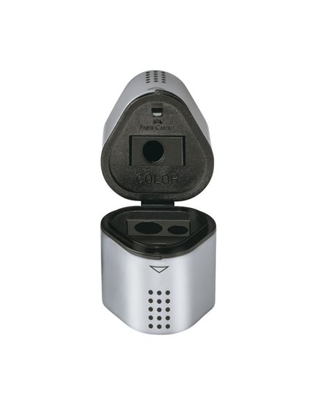 Ascutitoare tripla grip 2001 gri faber-castell.