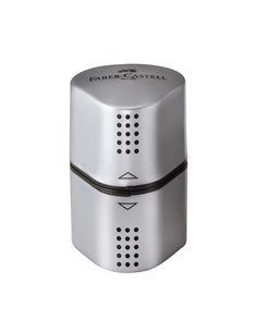 Ascutitoare tripla grip 2001 gri faber-castell.