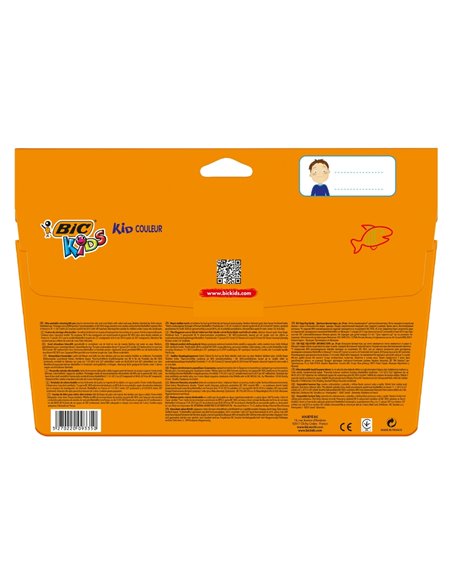 Carioci ultralavabile kid coulur BIC 841800, 24 culori