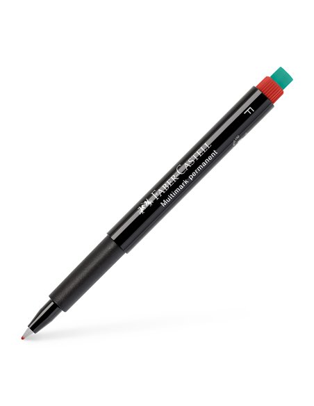 Marker permanent F Multimark Faber-Castell FC151321, Rosu