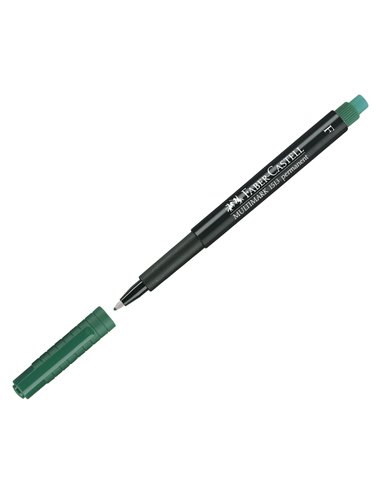 Marker permanent F Multimark Faber-Castell FC151363, Verde