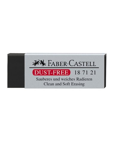 Radiera Creion Faber-Castell Dust Free, 63 x 22 x 12 mm, Negru