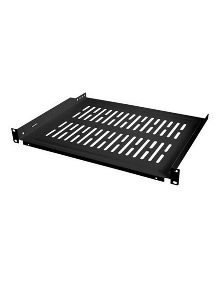 Raft fix Logilink 1U pentru rack 19″, adancime 350mm, sarcina maxima 10Kg, otel 1.5mm, Black