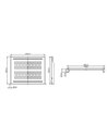 Raft fix Logilink 1U pentru rack 19″, adancime 350mm, sarcina maxima 10Kg, otel 1.5mm, Black