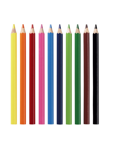 10795276,Set 10 x Creioane colorate Jumbo Herlitz