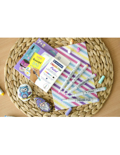 Markere permanente pentru decor slim 2738 Centropen, 7+2 culori pastel 2