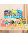 DLEH744,Puzzle geanta cadou 89 piese Deli, efect luminos - Dinozauri