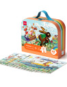 DLEH743,Puzzle geanta cadou Deli, 57 piese, efect luminos - Race