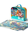 DLEH746,Puzzle geanta cadou 359 piese Deli, efect luminos - Univers