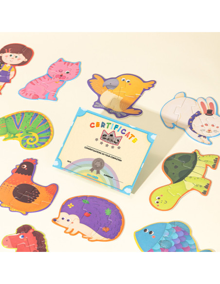 DLEH746,Puzzle geanta cadou 359 piese Deli, efect luminos - Univers