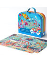 DLEH748,Puzzle geanta cadou Deli, 462 piese, efect luminos - lumea marina