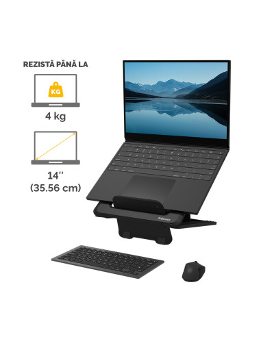 FE100016558,Suport ergonomic pentru laptop Fellowes Breyta, Negru