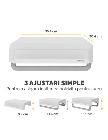 FE100016561,Suport monitor Fellowes Breyta, Alb