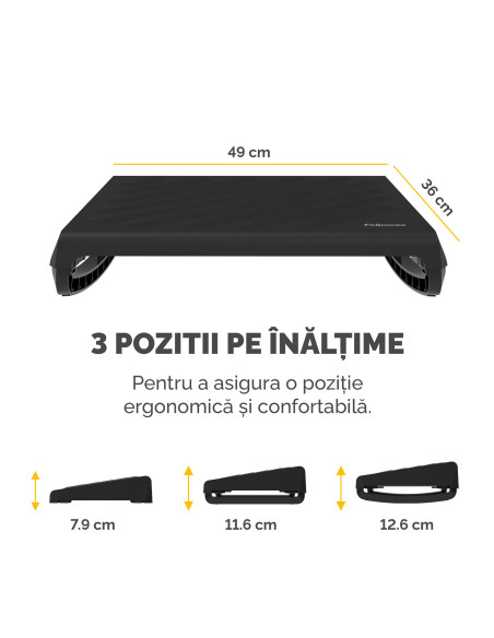 FE100016562,Suport ergonomic pentru picioare Fellowes Breyta, Negru