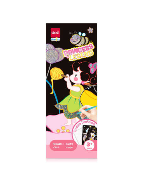 DLEH780-1,Set creativ 14 semne de carte carton razuibil Deli - Printese